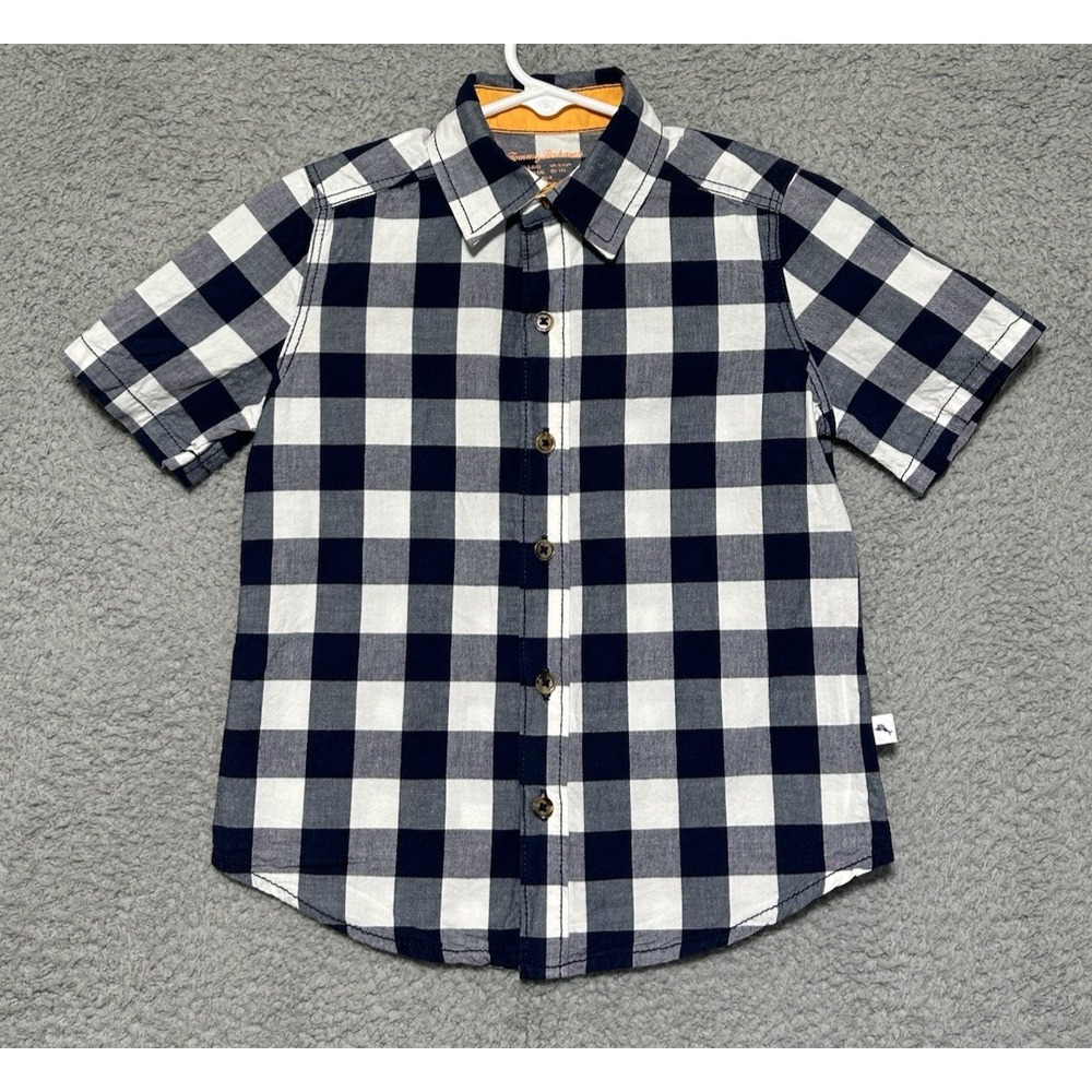 Tommy Bahama Flannel Shirt Youth S‎ 5/6 Plaid Button Down Heavy Cotton Lot Of 2